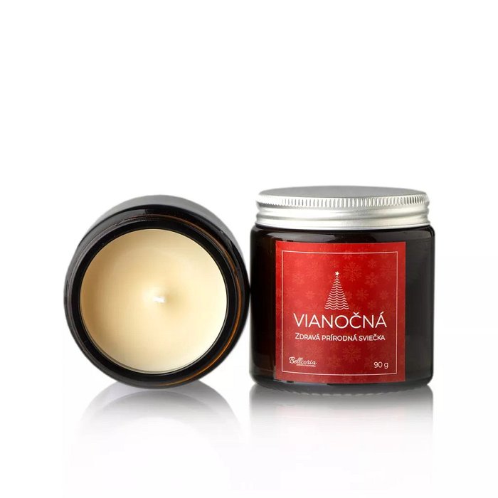 Vianočná – Zdravá prírodná sviečka 90g