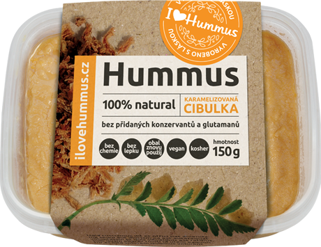 Hummus - karamelizovaná cibuľka 150g