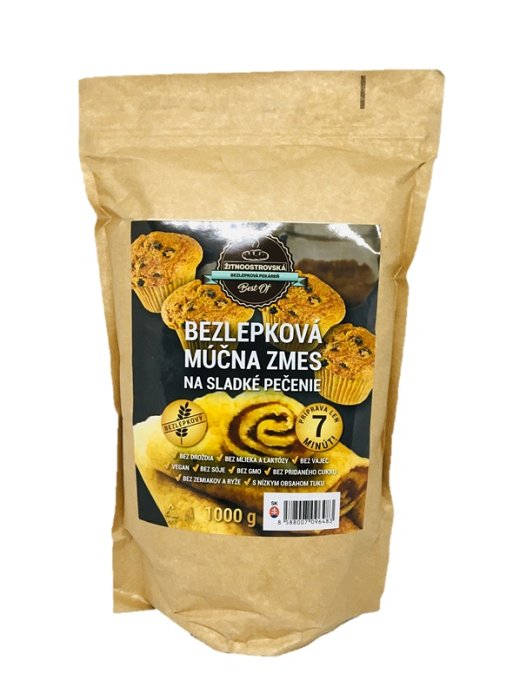 Žitnoostrovská bezlepková pekáreň bezlepková múčna zmes na sladké pečenie 1kg