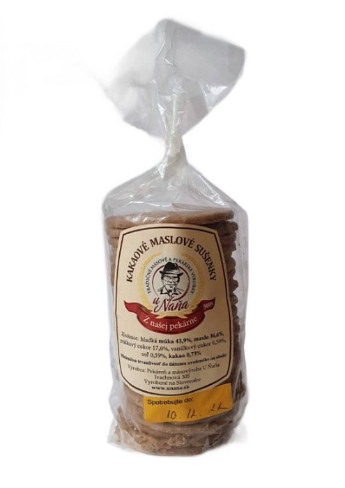 Kakaové maslové sušienky 300g