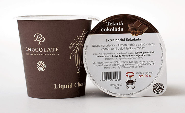 Tekutá čokoláda v tégliku extra horká (60g) | Potraviny nie otraviny